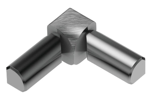 Schluter Rondec 2-Leg In Corner Aluminum Brush Chrome