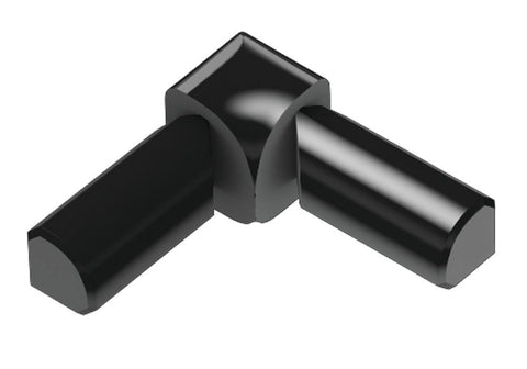 Schluter Rondec 2-Leg In Corner Aluminum Bright Black