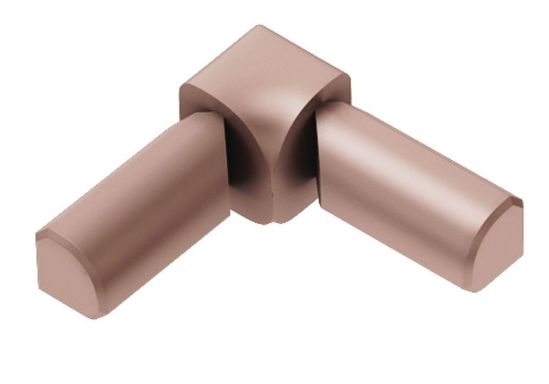 Schluter Rondec 2-Leg In Corner Aluminum Satin Copper