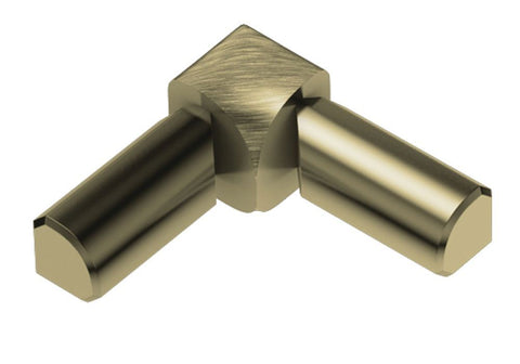 Schluter Rondec 2-Leg In Corner Aluminum Brush Brass