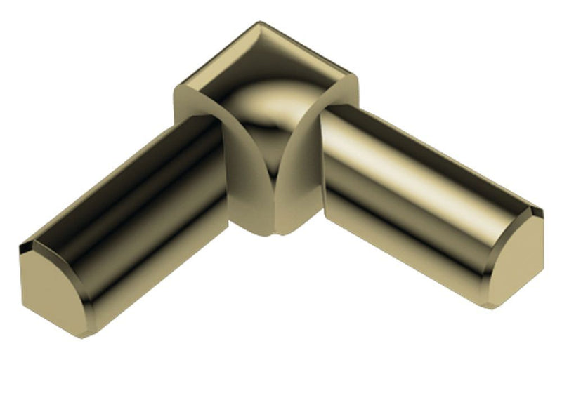 Schluter Rondec 2-Leg In Corner Aluminum Polish Brass