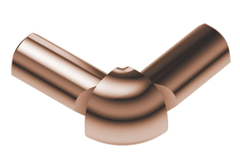 Schluter Rondec 2-Leg Out Corner Aluminum Polish Copper