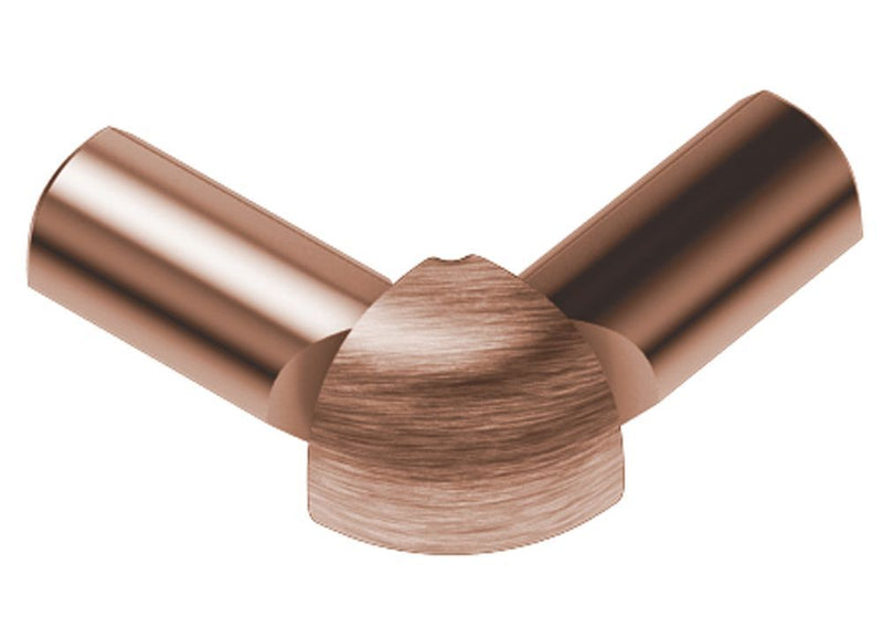 Schluter Rondec 2-Leg Out Corner Aluminum Brush Copper
