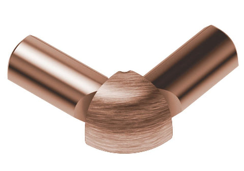 Schluter Rondec 2-Leg Out Corner Aluminum Brush Copper