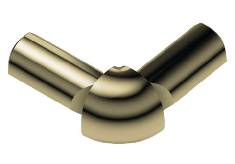 Schluter Rondec 2-Leg Out Corner Aluminum Polish Brass