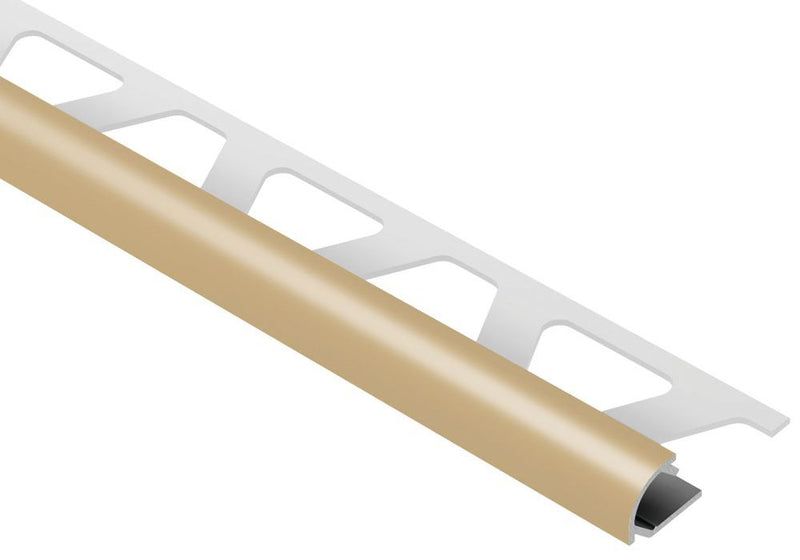 Schluter Rondec Bullnose Trim Aluminum Light Beige