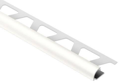 Schluter Rondec Bullnose Trim Aluminum White