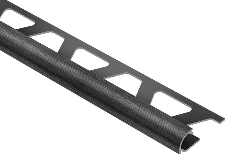 Schluter Rondec Bullnose Trim Aluminum Brush Black