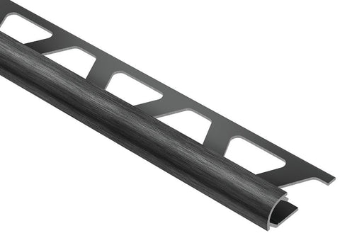 Schluter Rondec Bullnose Trim Aluminum Brush Black