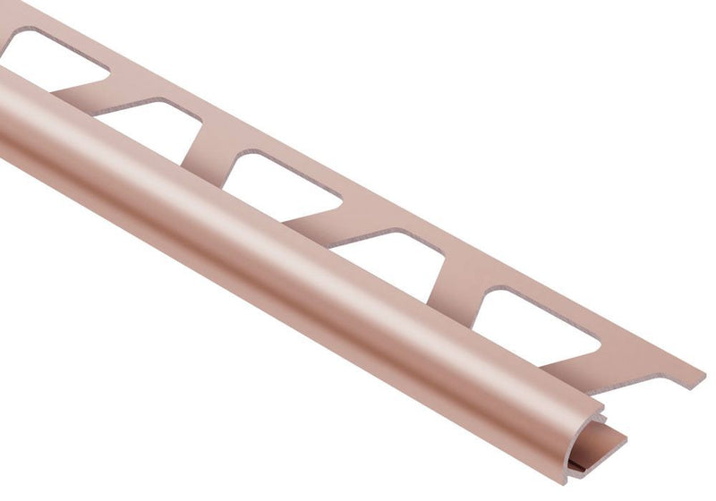 Schluter Rondec Bullnose Trim Aluminum Satin Copper