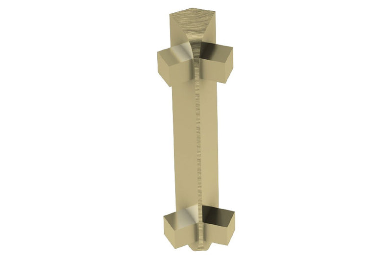 Schluter Rondec-Ct In Corner 135 Aluminum Brush Brass