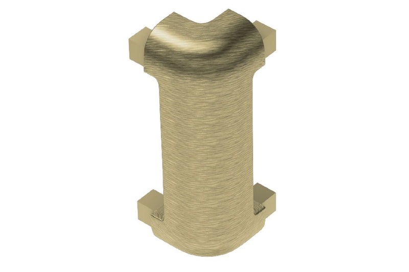 Schluter Rondec-Ct Out Corner 90 Aluminum Brush Brass