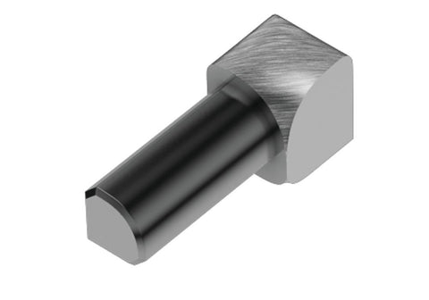 Schluter Rondec In Corner Aluminum Brush Chrome