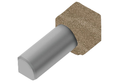 Schluter Rondec In Corner Aluminum Beige