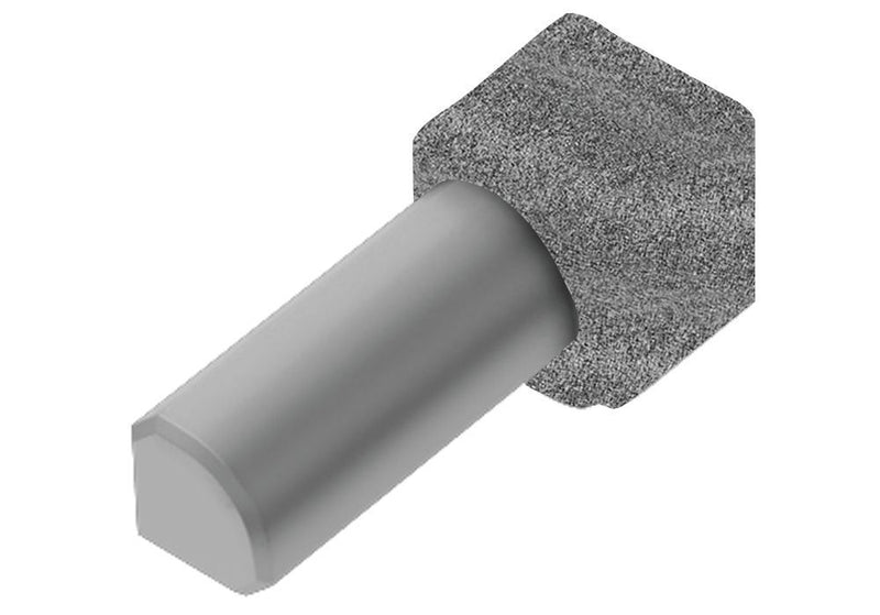 Schluter Rondec In Corner Aluminum Pewter