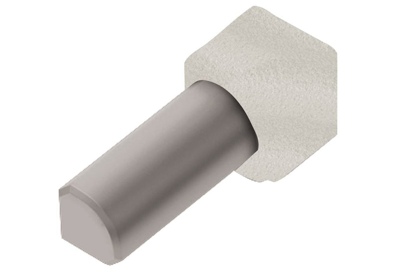 Schluter Rondec In Corner Aluminum Ivory