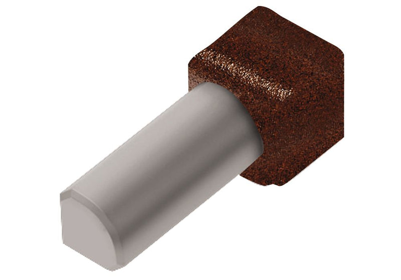 Schluter Rondec In Corner Aluminum Rustic Brown