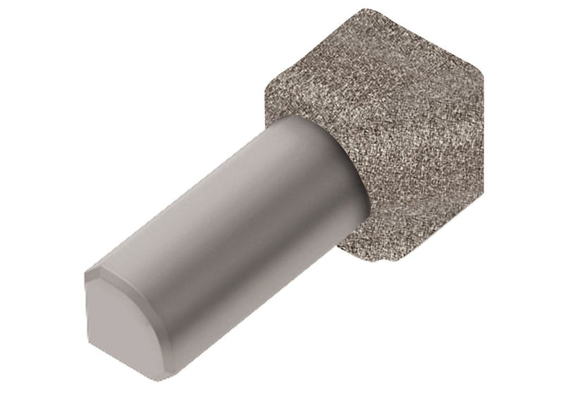 Schluter Rondec In Corner Aluminum Stone Grey