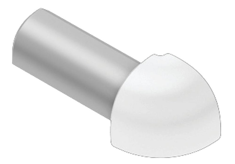 Schluter Rondec Out Corner Aluminum Bright White