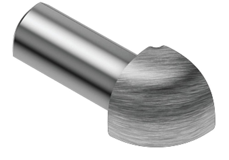 Schluter Rondec Out Corner Aluminum Brush Chrome