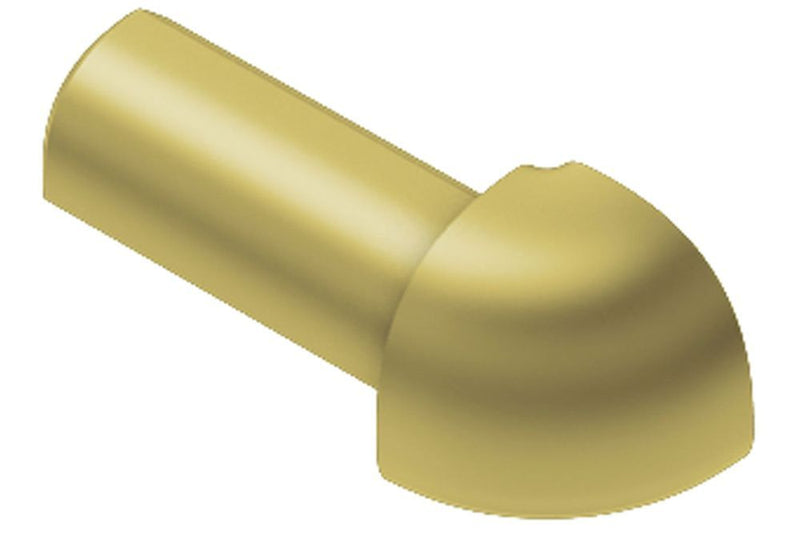 Schluter Rondec Out Corner Aluminum Satin Brass