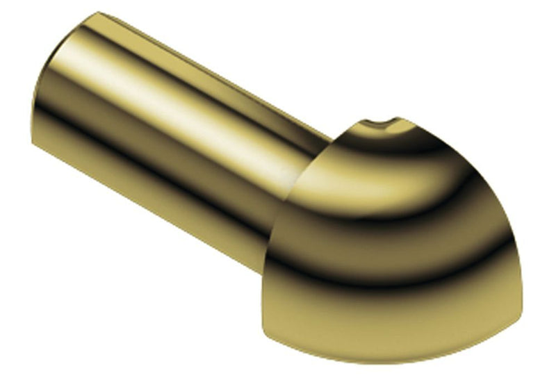 Schluter Rondec Out Corner Aluminum Polish Brass