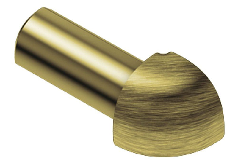 Schluter Rondec Out Corner Aluminum Brush Brass