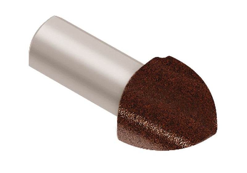 Schluter Rondec Out Corner Aluminum Rustic Brown