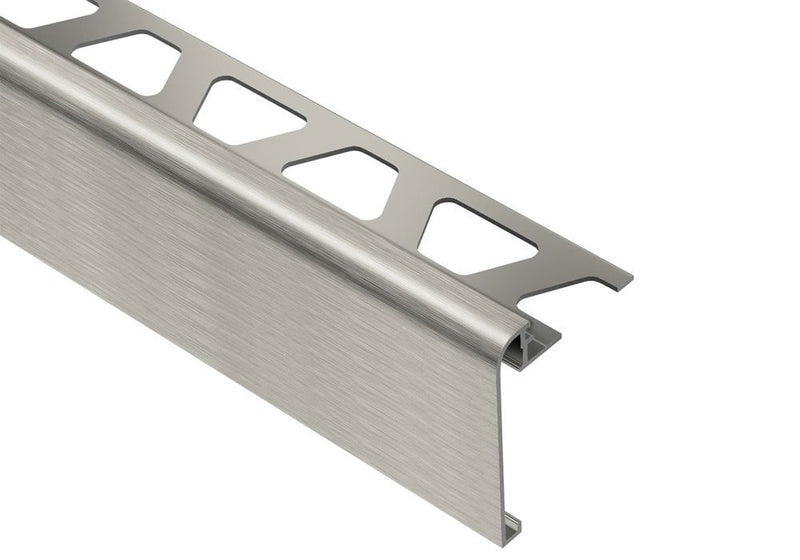 Schluter Rondec-Step-39 Profile Aluminum Brushed Nickel