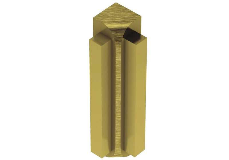 Schluter Rondec-Step-57 In Crn 90 Aluminum Brushed Brass