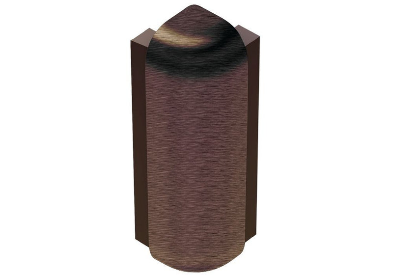 Schluter Rondec-Step-39 Out Crn 90 Aluminum Antique Bronze