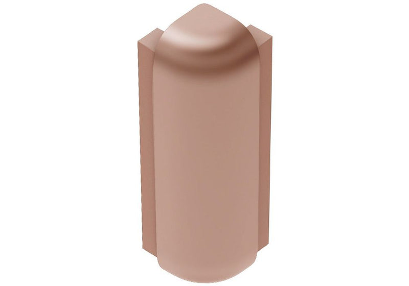 Schluter Rondec-Step-39 Out Crn 90 Aluminum Satin Copper