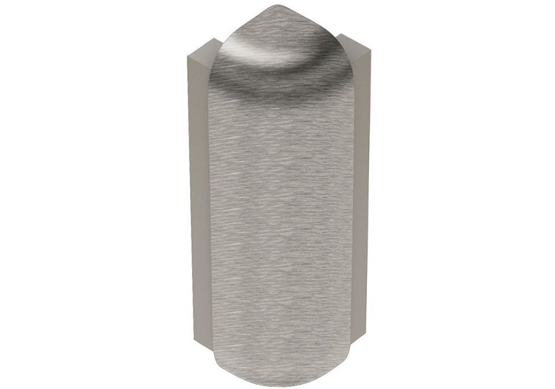 Schluter Rondec-Step-39 Out Crn 90 Aluminum Brushed Nickel