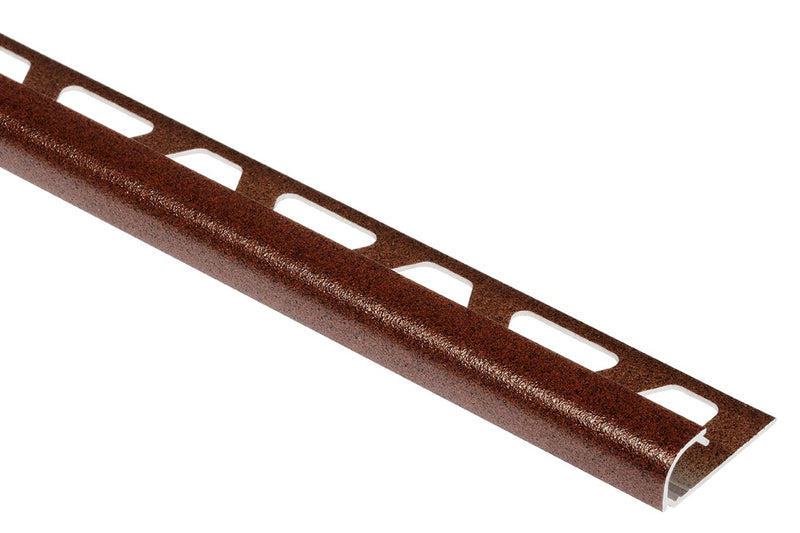 Schluter Rondec Bullnose Trim Aluminum Rustic Brown