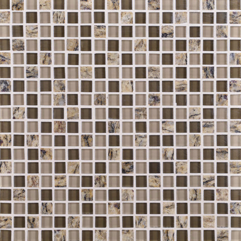 Daltile Granite Radiance Group 2 Mosaic Random Linear Santa Cecilia