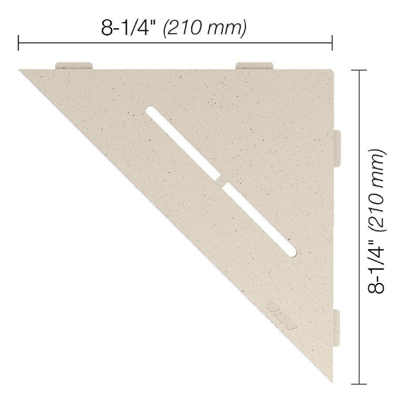 SHELF TRIANGULAR CORNER PURE IVORY