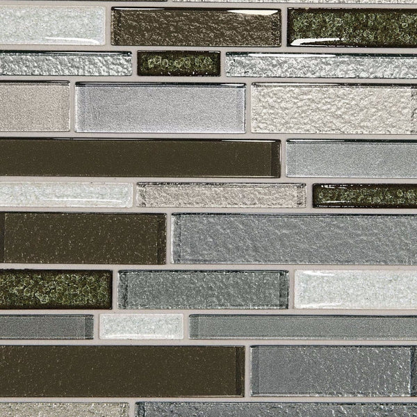 Crystal Style(クリスタイル) Daltile Crystal Shores Emerald Isle CS96 Random Linear Mosai