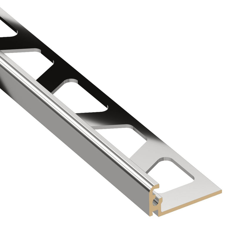 SCHLUTER JOLLY EDGE TRIM CHROME-PLATED BRASS