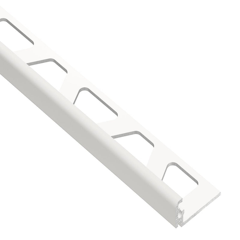 SCHLUTER JOLLY EDGE TRIM ALUMINUM MATTE WHITE