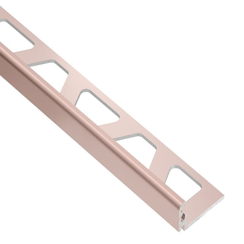 SCHLUTER JOLLY EDGE TRIM ALUMINUM SATIN COPPER