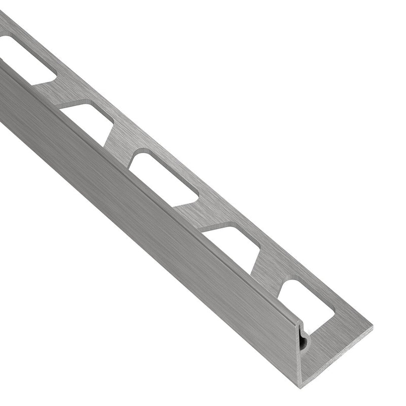 SCHLUTER JOLLY EDGE TRIM BRUSHED STAINLESS STEEL