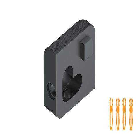 SCHLUTER JOLLY OUT CORNER ALUMINUM BRUSHED GRAPHITE