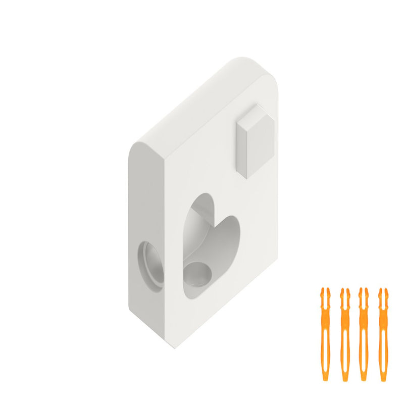 SCHLUTER JOLLY OUT CORNER ALUMINUM MATTE WHITE