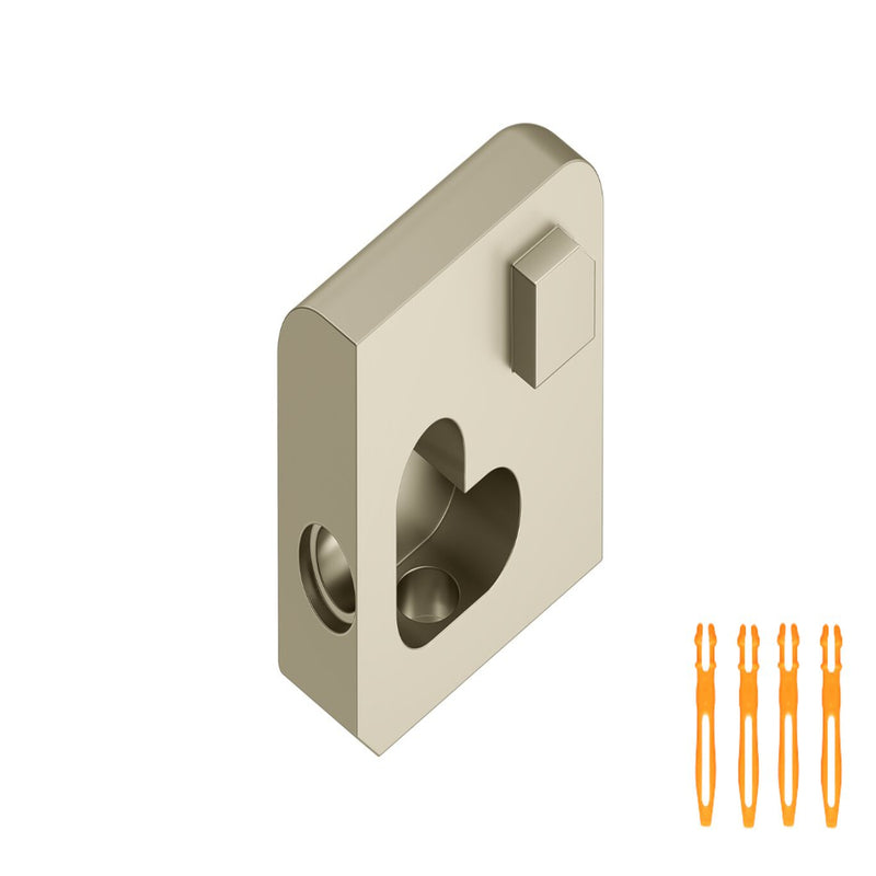 SCHLUTER JOLLY OUT CORNER ALUMINUM SATIN NICKEL