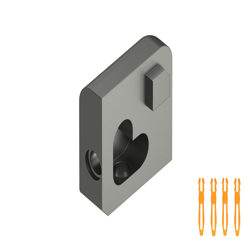 SCHLUTER JOLLY OUT CORNER ALUMINUM METALLIC GREY