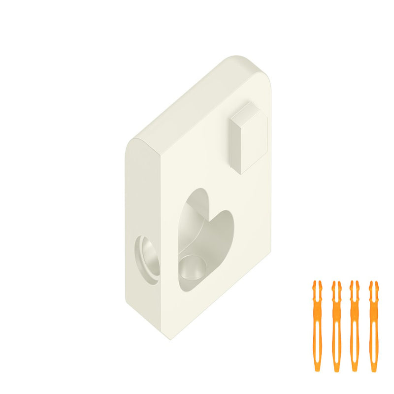 SCHLUTER JOLLY OUT CORNER ALUMINUM WHITE