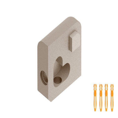 SCHLUTER JOLLY OUT CORNER ALUMINUM CREAM