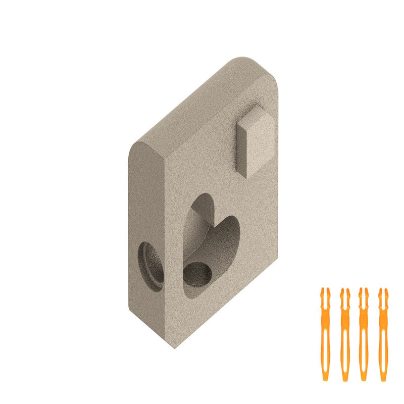 SCHLUTER JOLLY OUT CORNER ALUMINUM IVORY