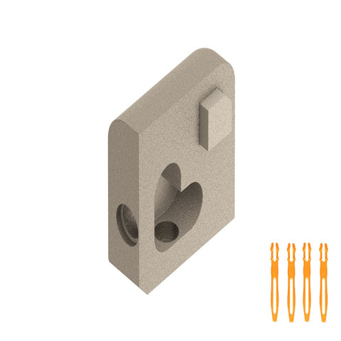 SCHLUTER JOLLY OUT CORNER ALUMINUM IVORY