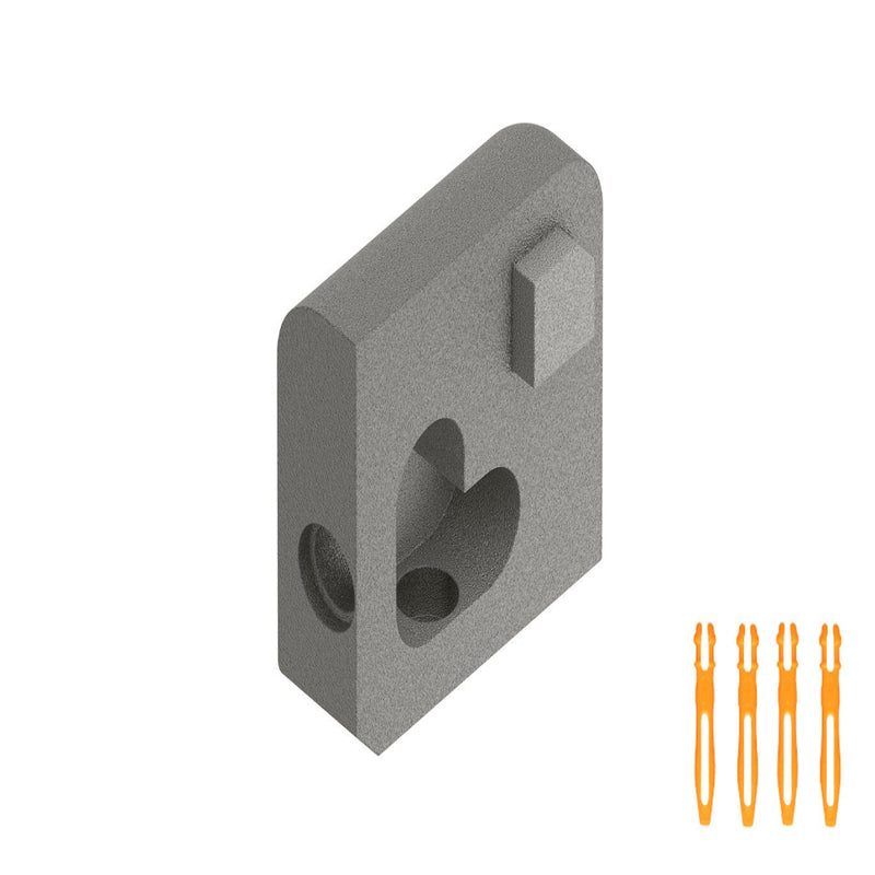 SCHLUTER JOLLY OUT CORNER ALUMINUM STONE GREY